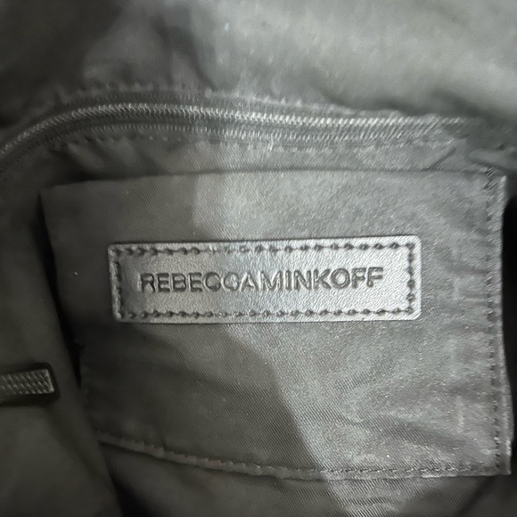 Rebecca Minkoff Isobel Black Pebble Leather Hobo Handbag w/ Tassels - Picture 9 of 11